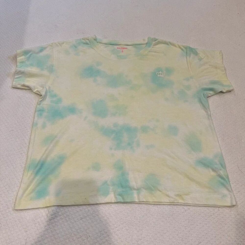 Green Juicy Couture tie dye tee